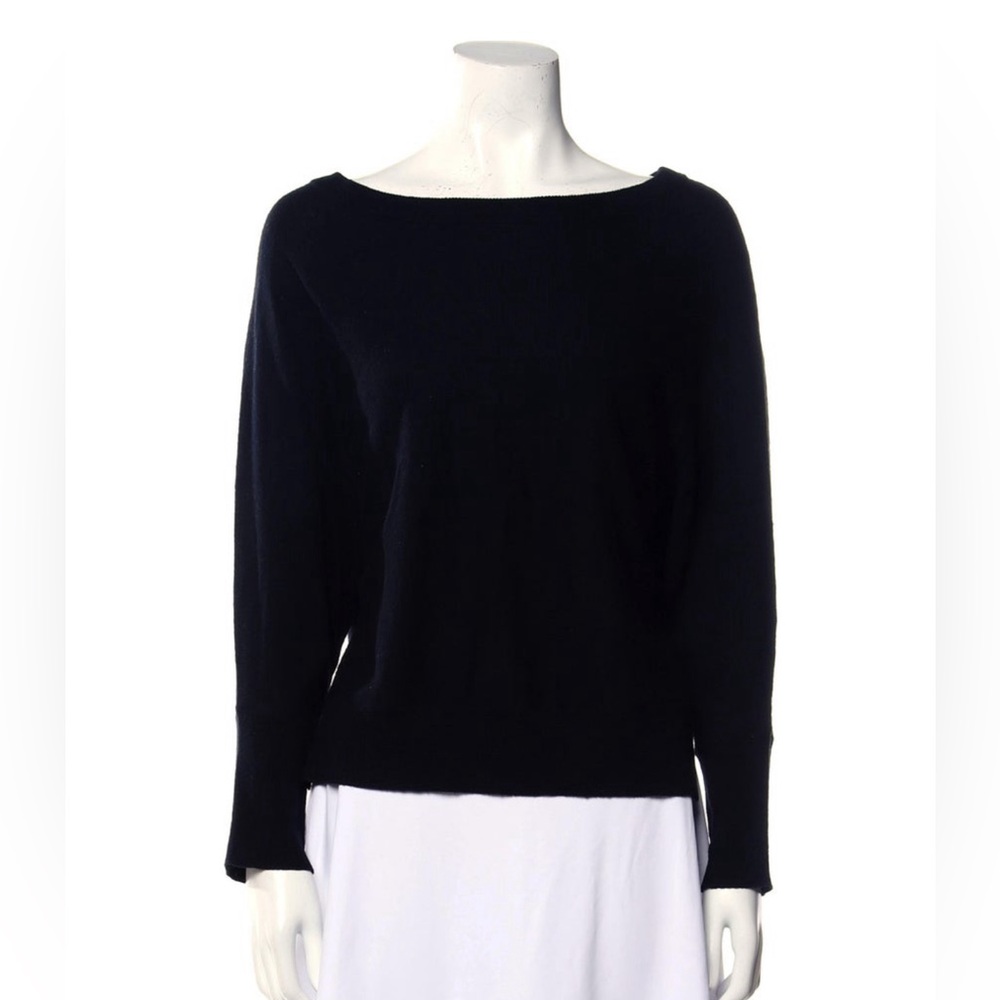 Wool Scoop Neck w/ Sequin Embellishments at the Elbows